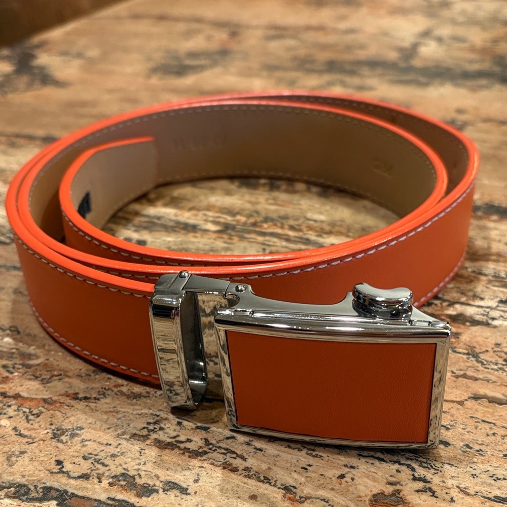 NEXBELT Go-In Golf Ratchet Leather Belt with Aerospace Grade Aluminum Buckle